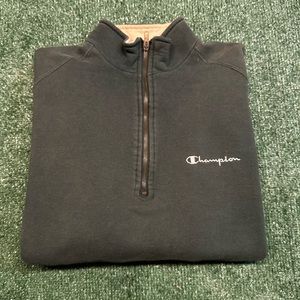 Vintage Champion Quarter Zip Sweatshirt Size Large